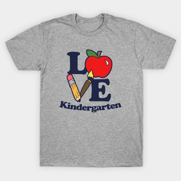 LOVE Kindergarten T-Shirt by bubbsnugg